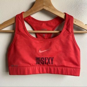 Nike Dri Fit Small Sports Bra Coral Pink/Orange